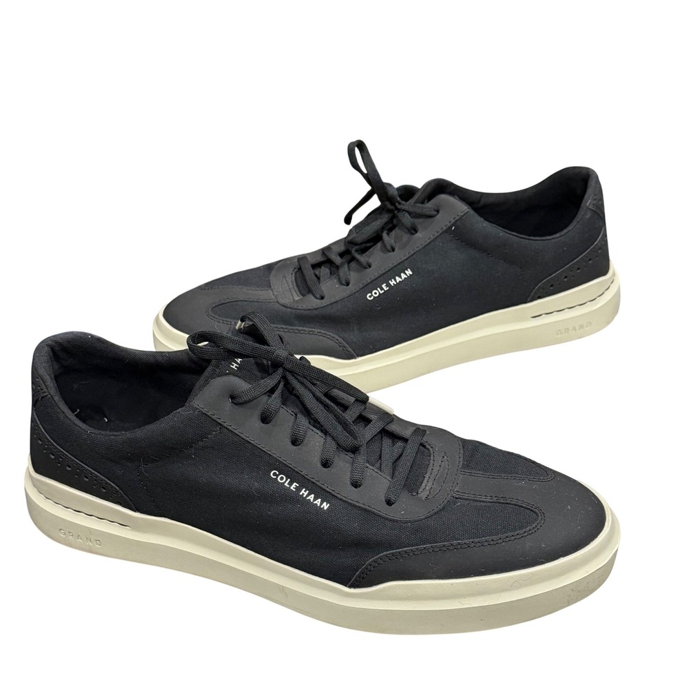 Cole Haan GrandPro Rally Canvas T-Toe Sneaker Mens 13 Black Casual Streetwear